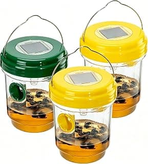 3 Pack Wasp Traps Outdoor Hanging, Carpenter Bee Cages, Wasps Outdoor Hanging, Jacket Cage for Outside Garden, Patio, Yard Within... chez Amazon Canada
