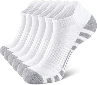 Adidas Airacker Athletic Running Ankle Cotton Socks for Men Women | Low Cut Cushioned Performance Anti-Blister Tab Sports Socks 6 Pairs