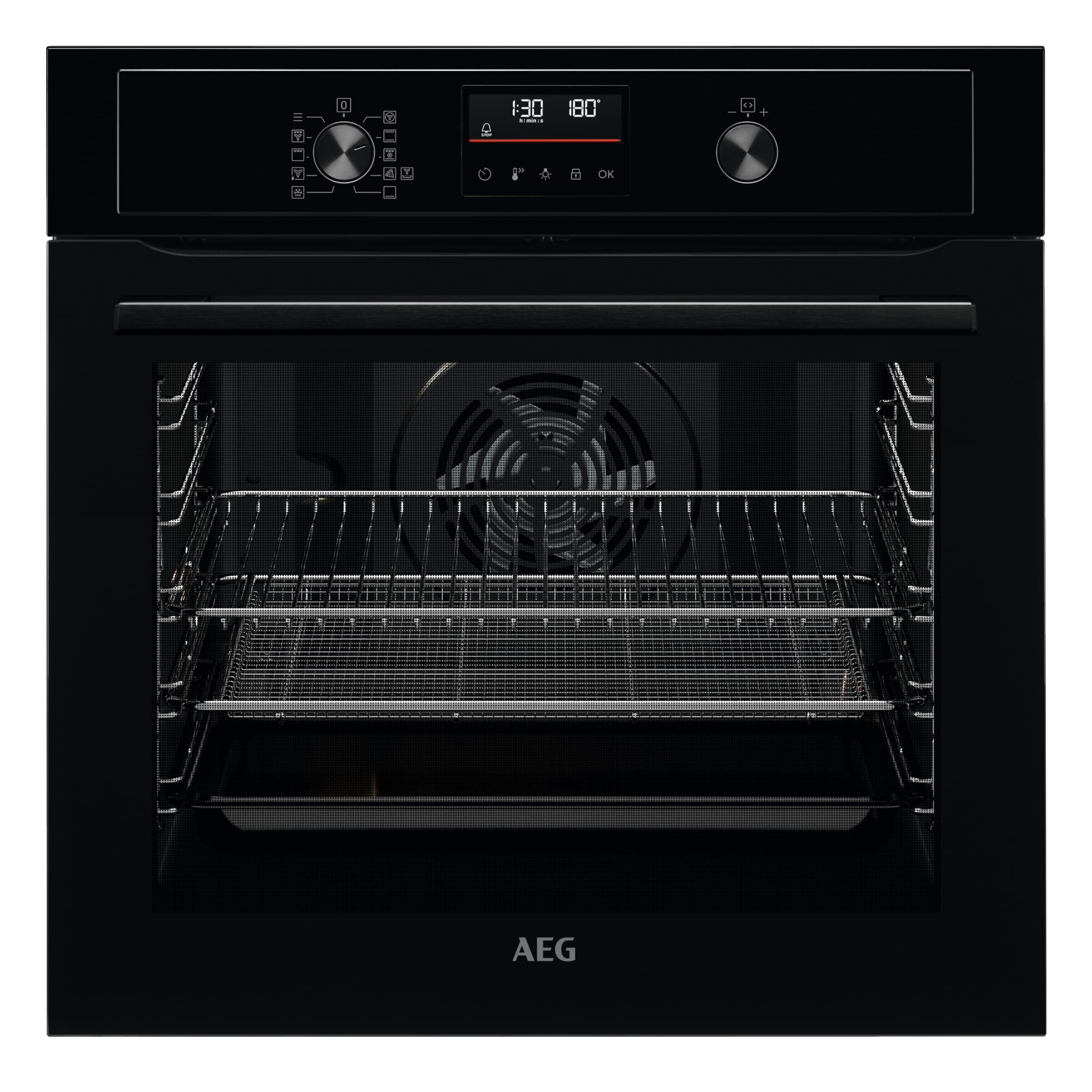 AEG Built-in Oven BEX535A61B, 72 L, Class A, Black | Class A, 72 L capacity, LED light, turbo grill, fan controlled defrosting, Black