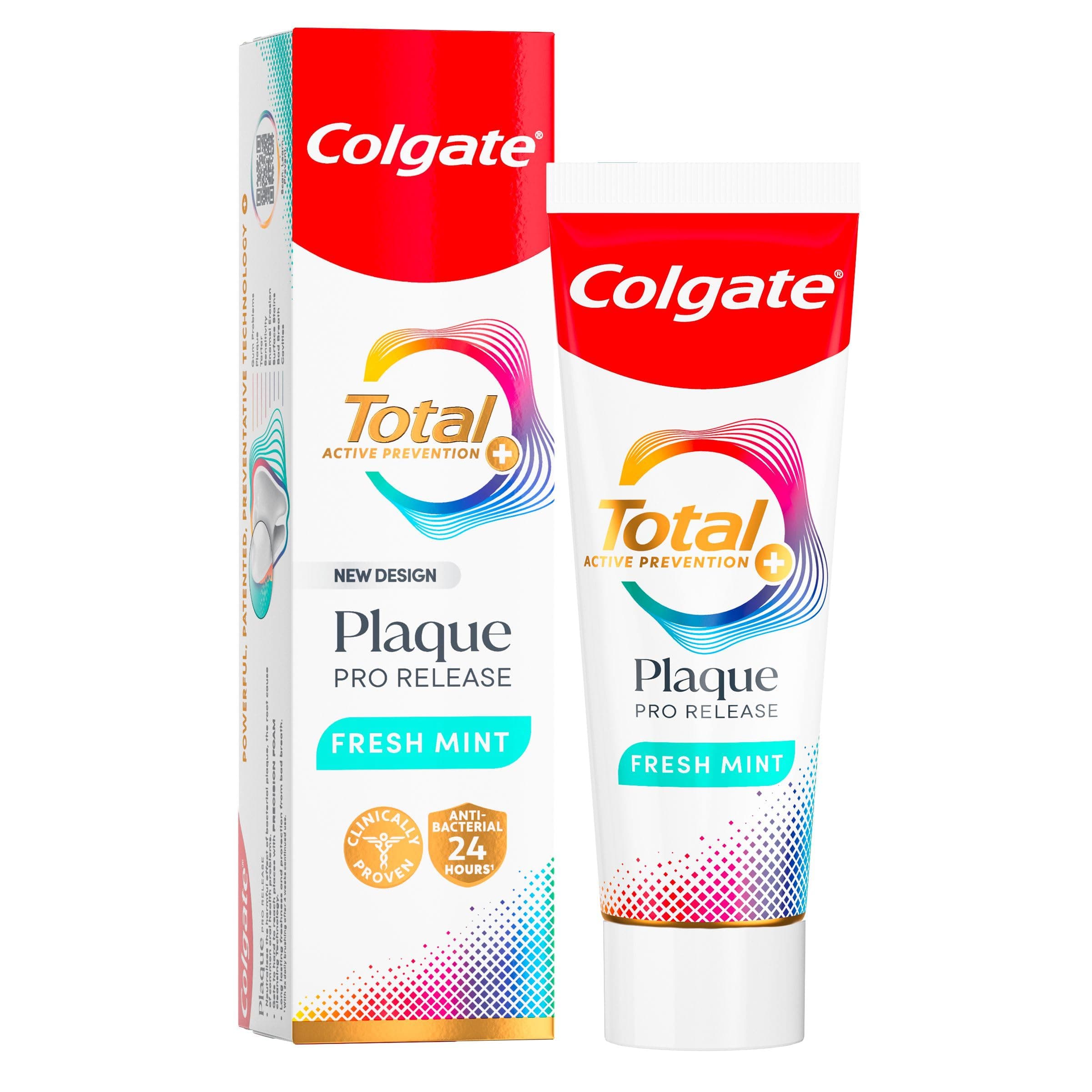 Colgate Total Plaque Pro-Release Fresh Mint Toothpaste 75ml