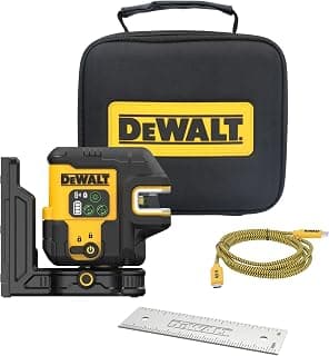 DEWALT USB Rechargeable Green 2 Spot and Cross Line Laser Base Kit (DCLE14221GB) chez Amazon US