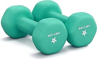Yes4All Lot de 2 haltères avec revêtement en néoprène – Plusieurs options de poids avec 15 couleurs, forme hexagonale, anti-roulement,... chez Amazon Canada