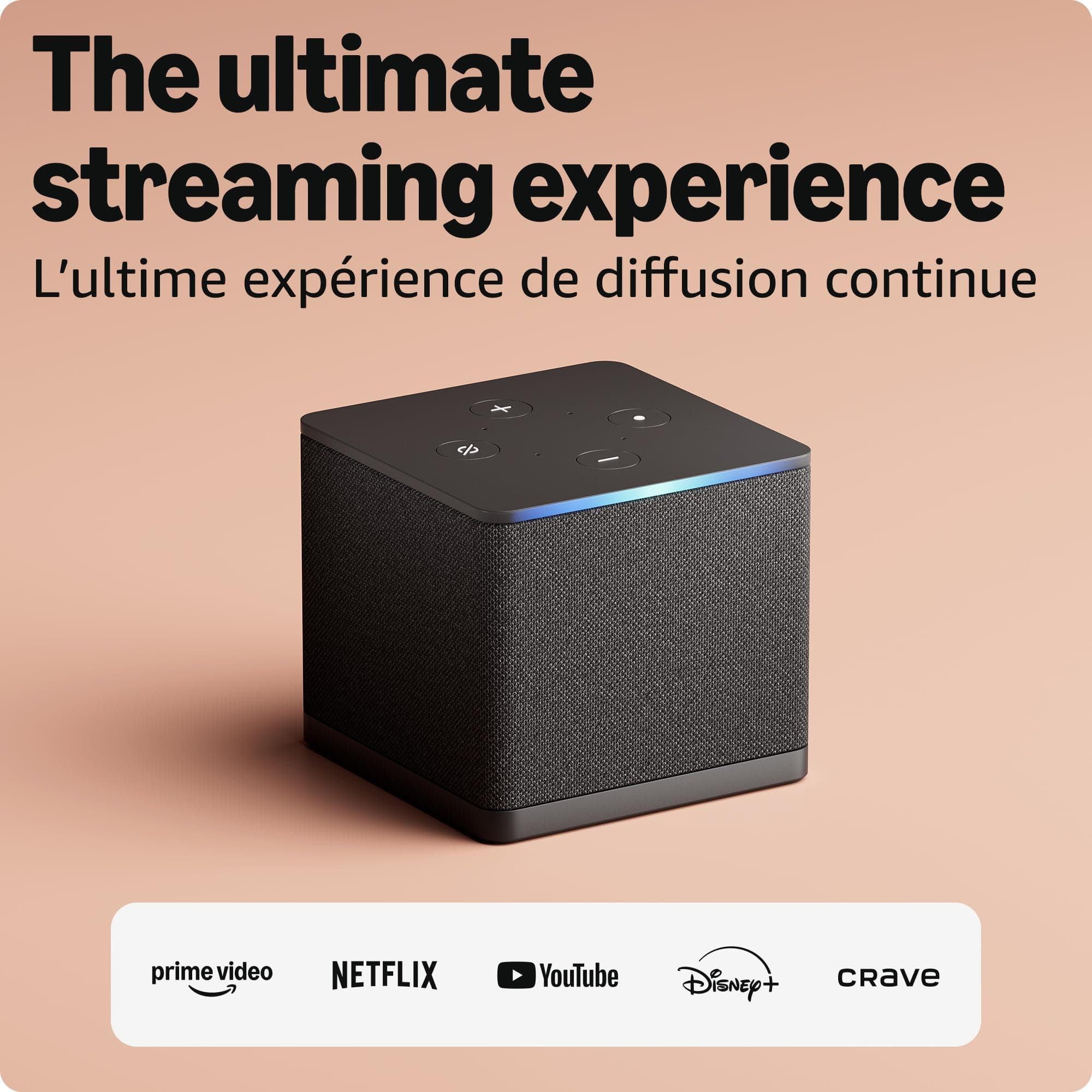Amazon Fire TV Cube (newest model), Hands-free streaming device with Alexa, Wi-Fi 6E, 4K Ultra HD, Designed for Alexa+ chez Amazon Canada
