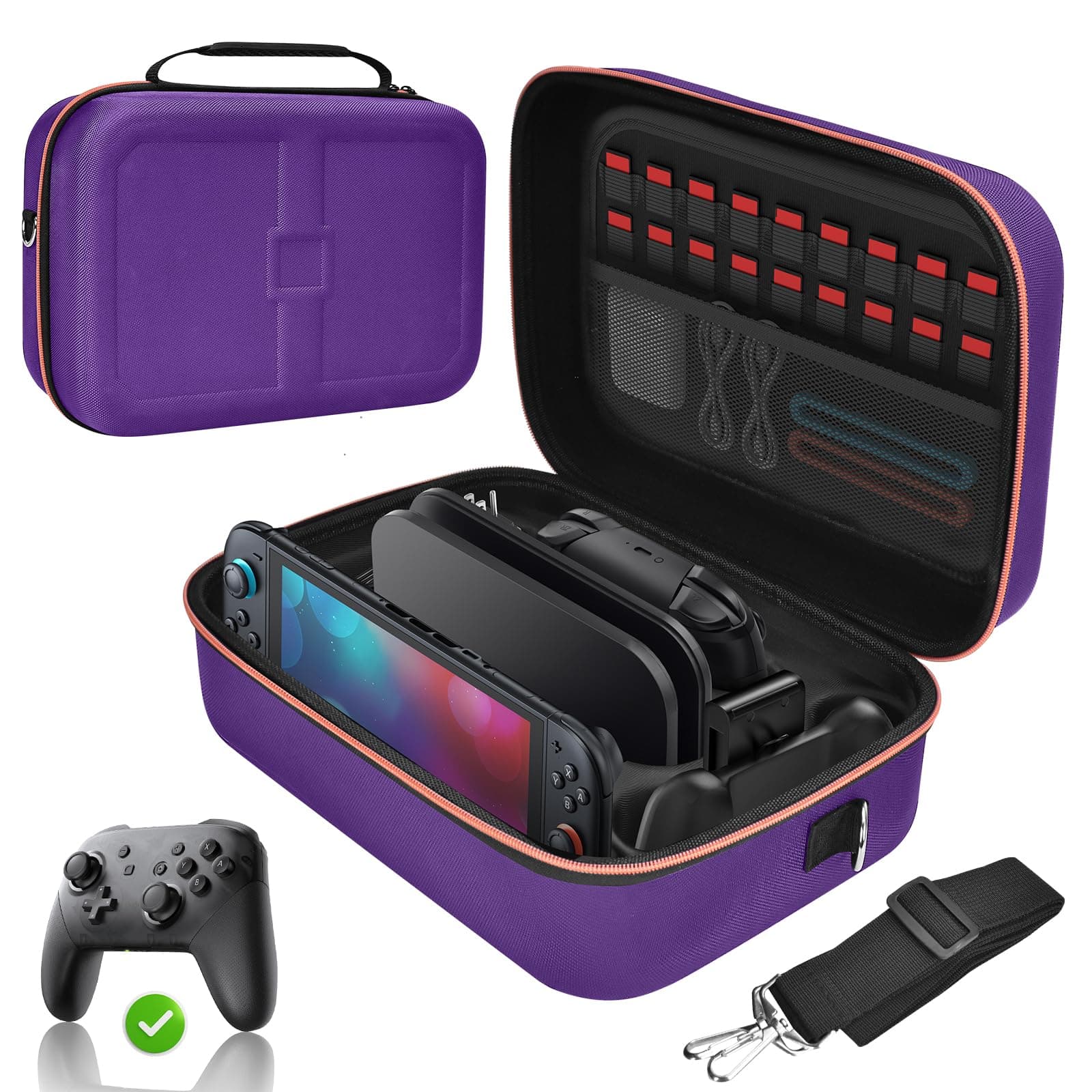 Gorixer Switch 2 Case for Nintendo Switch 2 or 1 and OLED Models | Stores 18 Game Cards for Nintendo 3DS & 2DS Games chez Amazon US