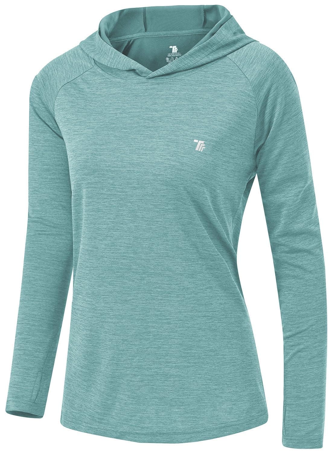 TBMPOY Womens UPF 50+ Sun Protection Hoodie Shirt Long Sleeve Fishing Hiking Outdoor UV Shirt Lightweight