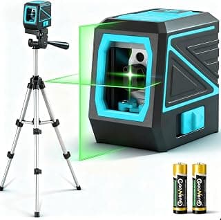 Laser Level with Tripod, 100 feet Green Cross Line Self Rotary Leveling