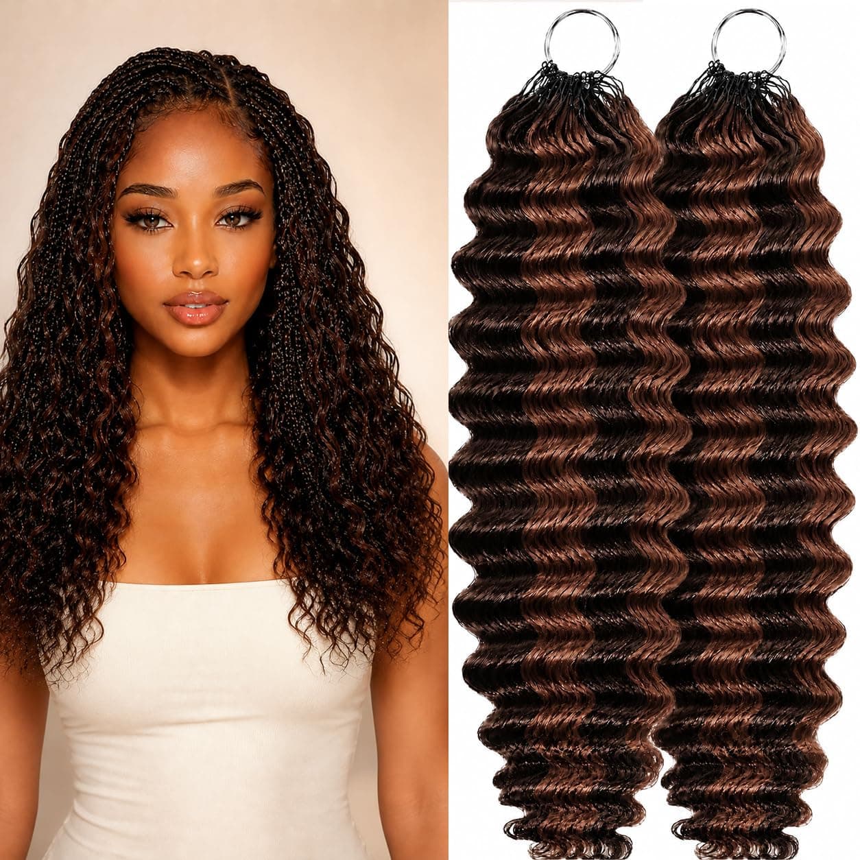 Human Crochet Hair for Black Women Feather Miracle Knots Crochet