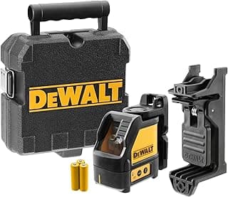 DEWALT Line Laser, Self-Leveling, Cross Line, Red Beam (DW088K) chez Amazon US
