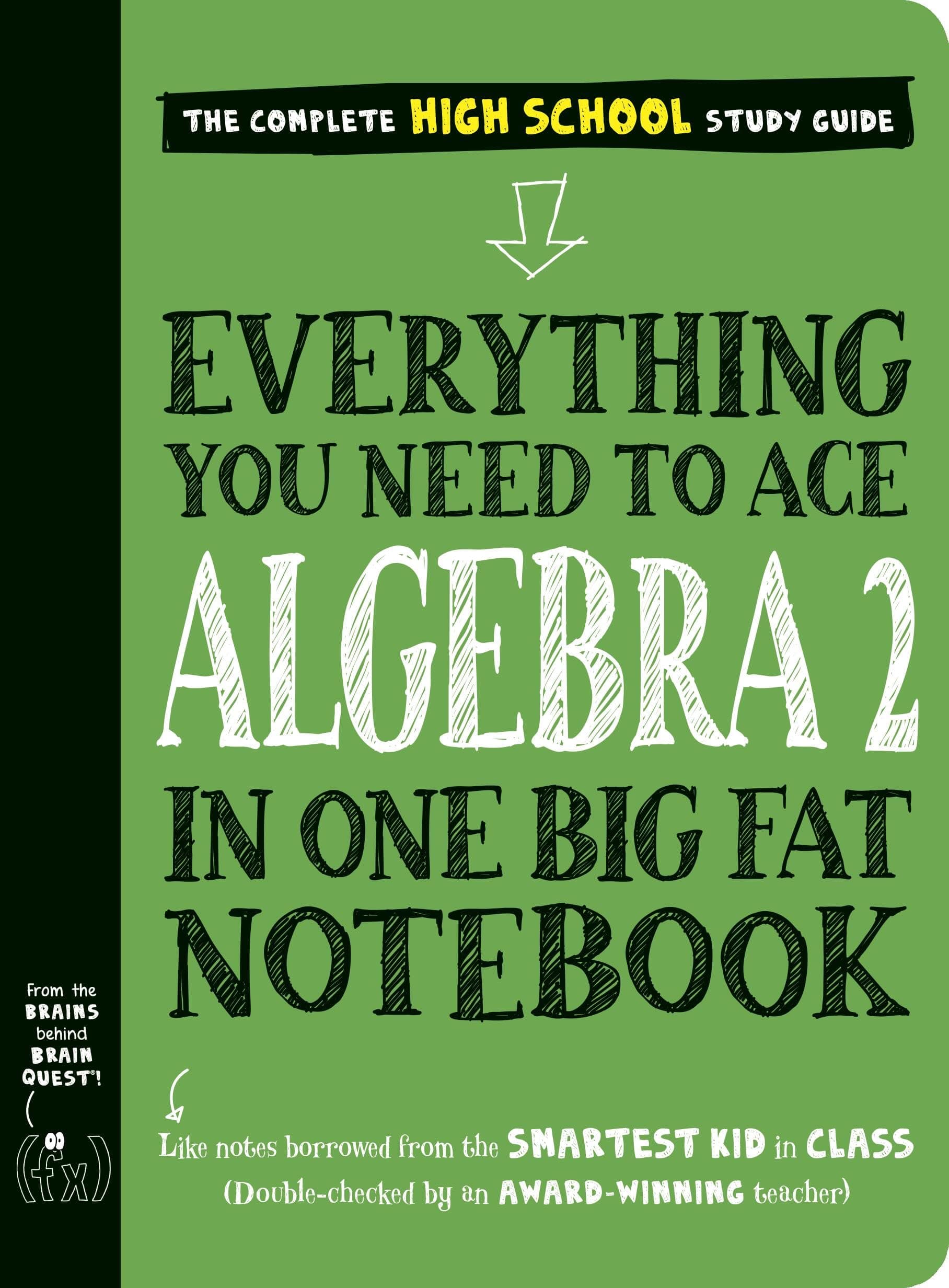 Everything You Need to Ace Algebra 2 in One Big Fat Notebook chez Amazon US