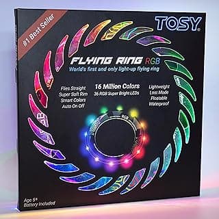 TOSY Flying Ring - 36 RGB Multicolor or 12 Monocolor LEDs, Super Bright, Lost Mode, Auto Light Up, Birthday Gift for... chez Amazon Canada