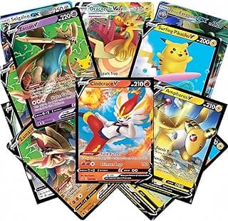 Pokemon Cards - 50 Card Assorted Lot with Guaranteed V Pokemon chez Amazon Canada