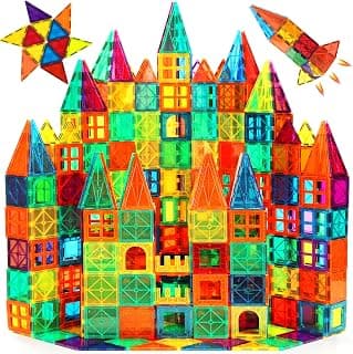 Carreaux magnétiques, ensemble de 110 pièces de construction magnétiques, blocs de construction magnétiques, jouets STEM pour enfants,... chez Amazon Canada