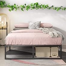 Zinus Lorelai Cadre de lit Queen size de 35,6 cm avec support à lattes en acier, construction en métal robuste, assemblage facile, pas... chez Amazon Canada