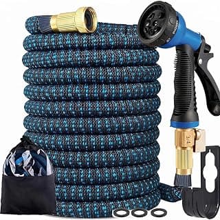 Expandable Garden Hose 25ft, Flexible Water Hose with 8 Function Nozzle, Triple Latex Core & 3/4" Solid Brass Fittings,... chez Amazon Canada