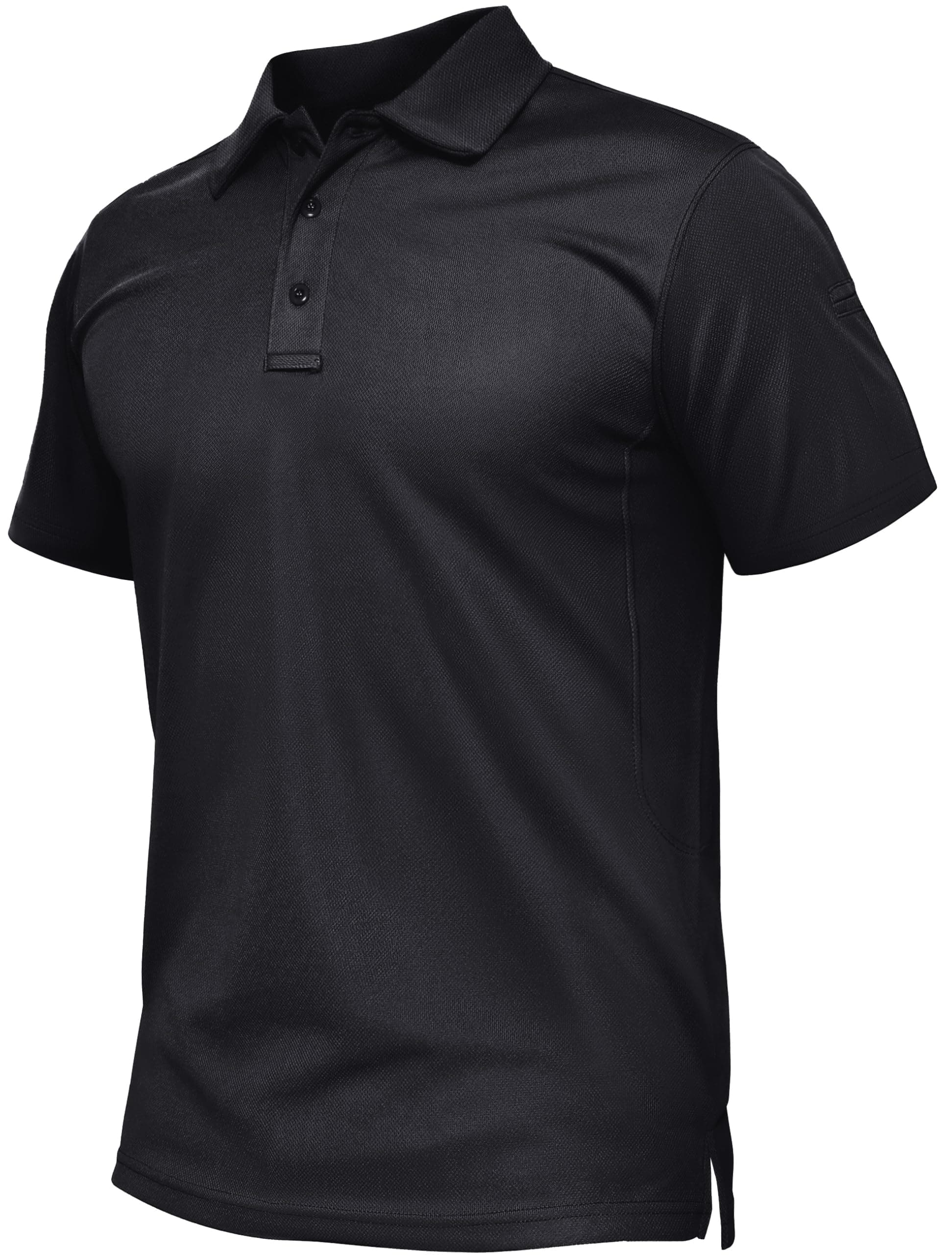 TACVASEN Men's Breathable Golf Polo Shirt Quick Dry Short Sleeve Casual Work Polo T-Shirt