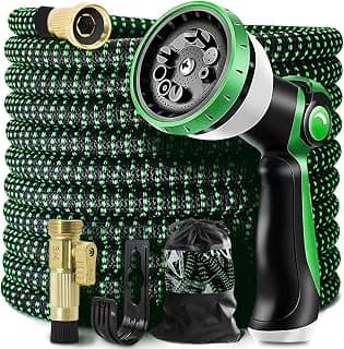 Expandable Garden Hose 25ft Flexible Water Hose, 10 Function Sprayer Nozzle, 3/4 Inch Solid Metal Fittings Lawn Yard... chez Amazon Canada