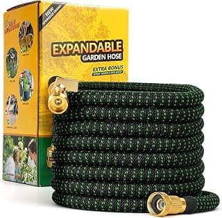 COOKEY Lot de 3 tuyaux d'arrosage extensibles de 30,5 m avec connecteurs solides et buse de pulvérisation, anti-fuite, pas de nœuds,... chez Amazon Canada