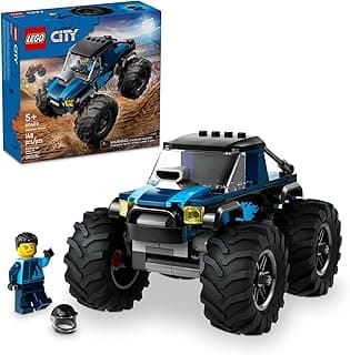 LEGO City Camion Monstre Bleu Ensemble de Jeu Tout-Terrain avec une Figurine de Conducteur, Jouets Imaginatifs pour Enfants, Cadeau... chez Amazon Canada