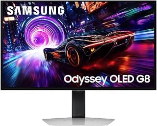 SAMSUNG Odyssey G8 UHD Écran de jeu OLED 32" 240 Hz 0,03 ms TrueBlack400 Gsync Freesync DP + HDMI – (LS32FG810SNXZA) [Version... chez Amazon Canada