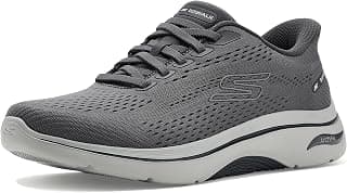 Skechers Men's Go Walk Arch Fit 2.0 Percy Sneaker | Hands Free Slip-Ins, Removable Arch Fit Insole, Ultra Go Cushioning, Machine...