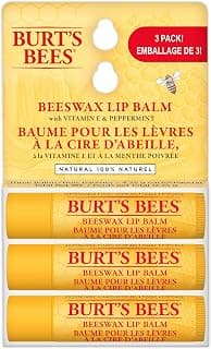 Burt's Bees 100% Natural Origin Moisturizing Lip Balm for Dry Chapped Lips, Get Soft and Hydrated Lips - Pack of 3 - Original Beeswax... chez Amazon Canada