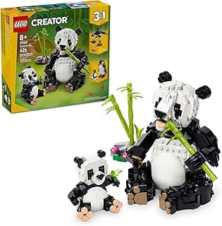LEGO Creator 3 in 1 Wild Animals Panda Family - Building Toy Kit for Kids with 3 Building Options, Panda, Penguin, or Orca - 8 Year... chez Amazon Canada
