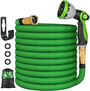 Expandable Garden Hose 50ft Flexible Water Hose, 10 Function Sprayer Nozzle, 3/4 Inch Solid Metal Fittings Lawn Yard... chez Amazon Canada