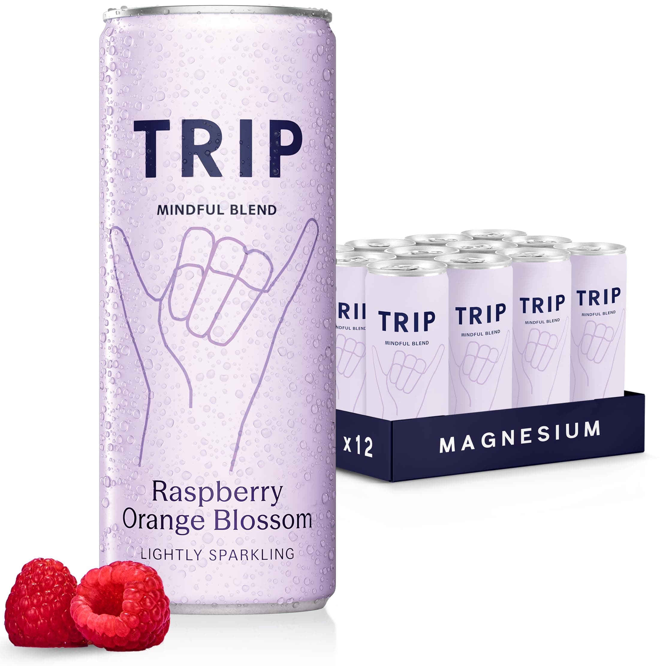 TRIP Calm Magnesium Drink, Alcohol Free Mocktail, Raspberry Blossom, 12pack chez Amazon UK