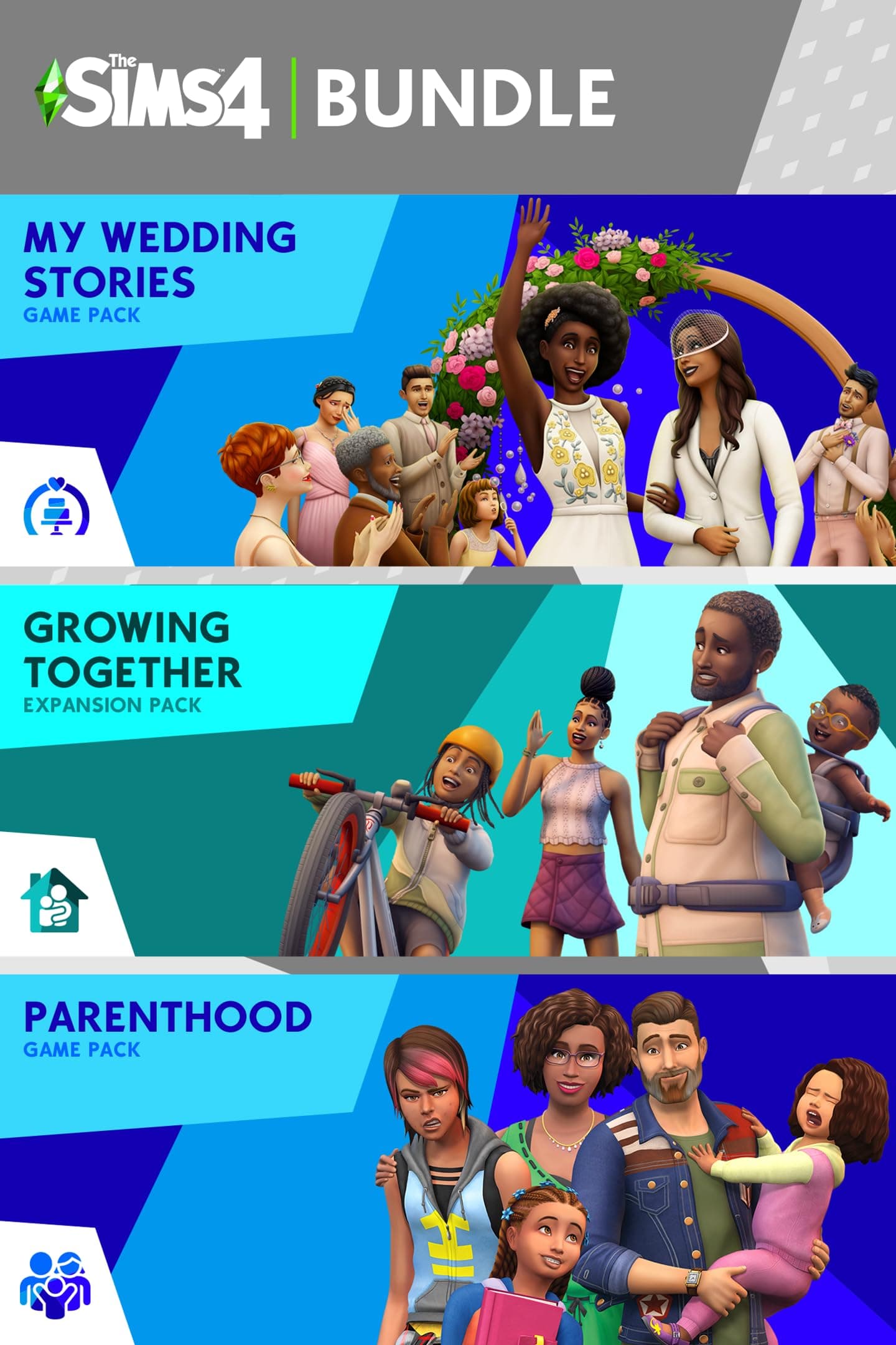 The Sims 4 Love & Family Bundle (EP13, GP11, GP5) PCWin | Downloading Code EA App - Origin | Video Game | English