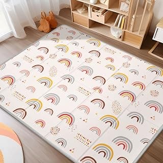 Foldable Tapis d'éveil sensoriel pour bébé,71" X 59" Extra Large Play Mat, Baby Mats for Floor, Waterproof, Anti-Slip... chez Amazon Canada