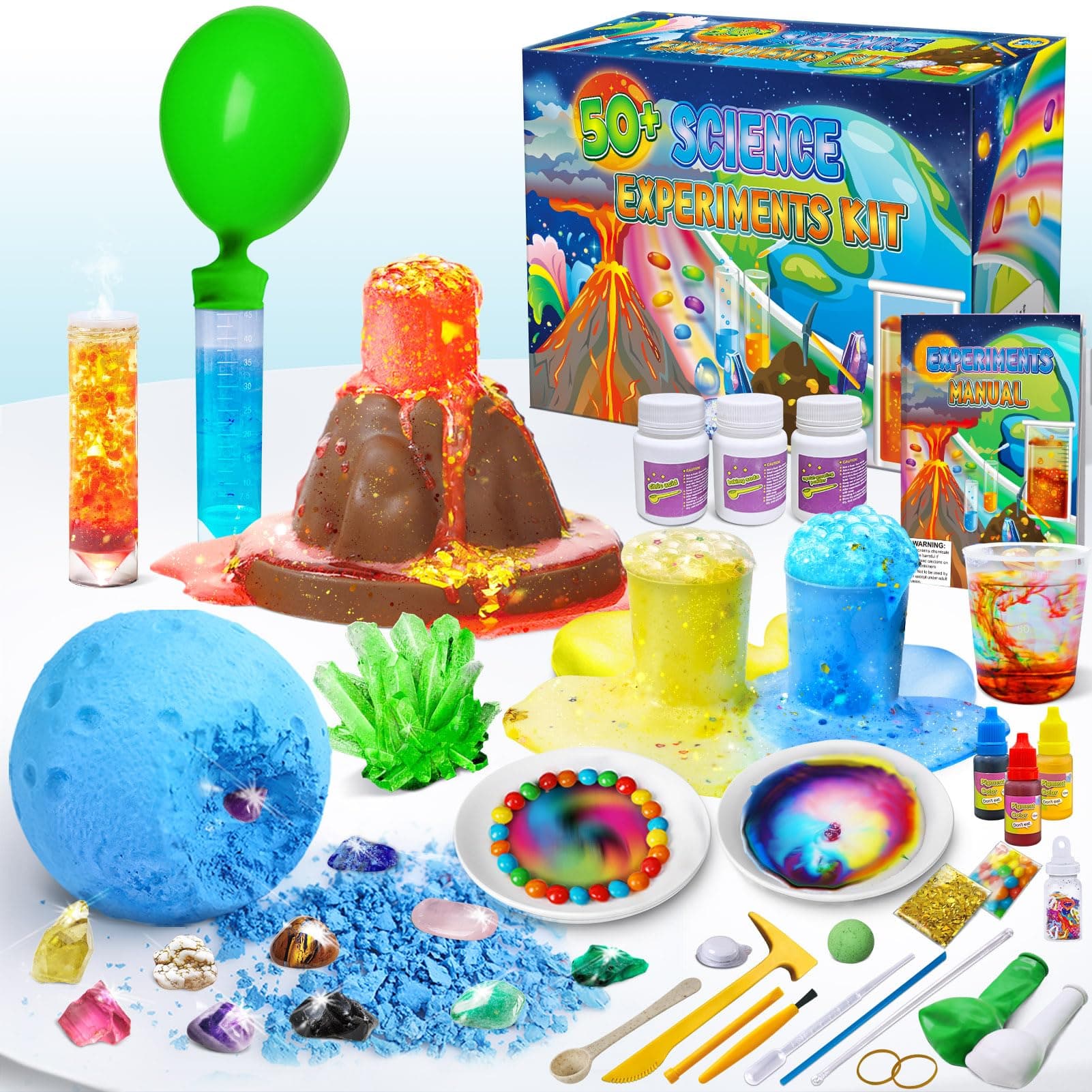 UNGLINGA 50+ Science Lab Experiments Kit for Kids, STEM Scientist Toys | Gifts for Boys Girls, Chemistry Set, Gemstone, Volcano Eruption chez Amazon UK
