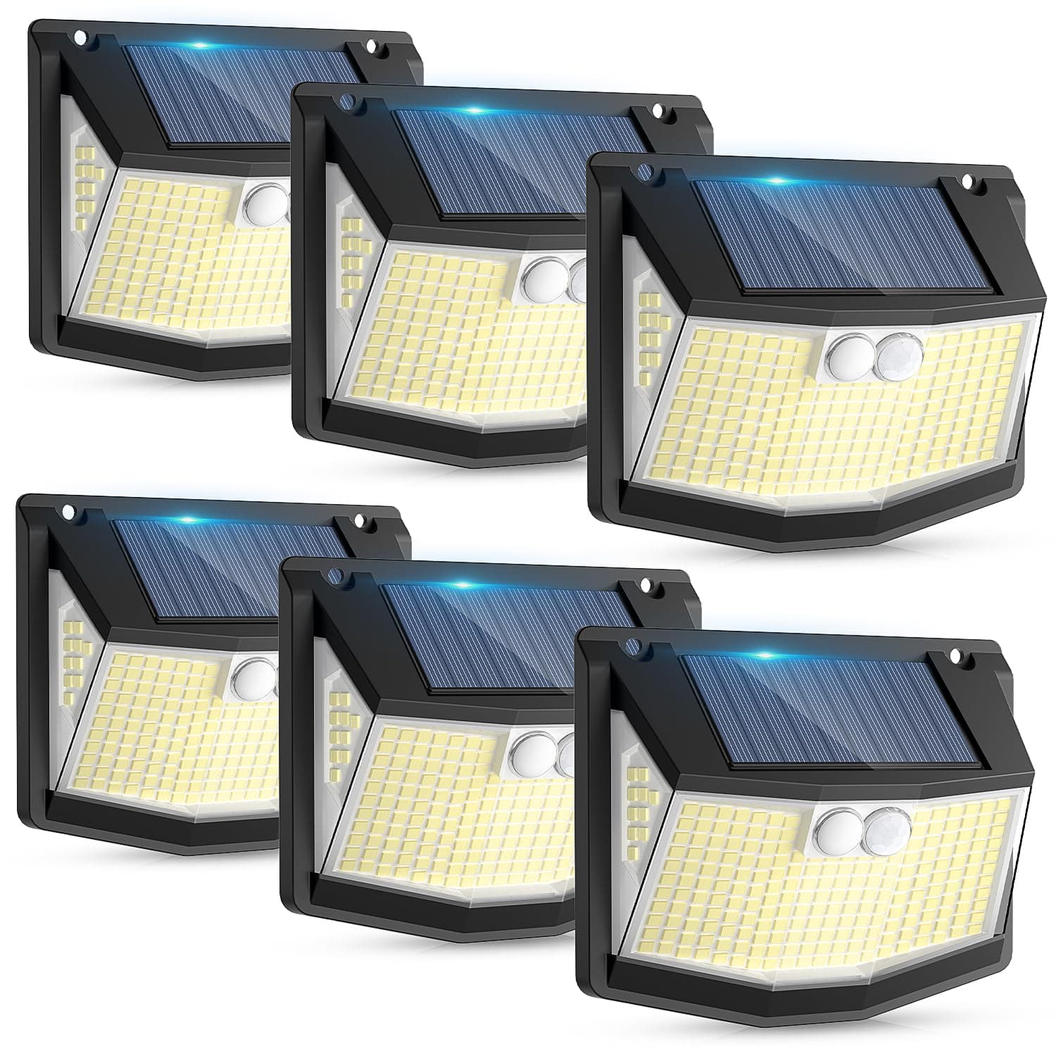 Solar Lights Outdoor Garden 6 Pack 248 LED chez Amazon UK