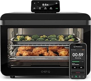 CHEF iQ MiniOven Smart Toaster Oven Friteuse sans huile Combo, 11-in-1 Countertop Convection Oven, Bake, Broil, Air... chez Amazon Canada