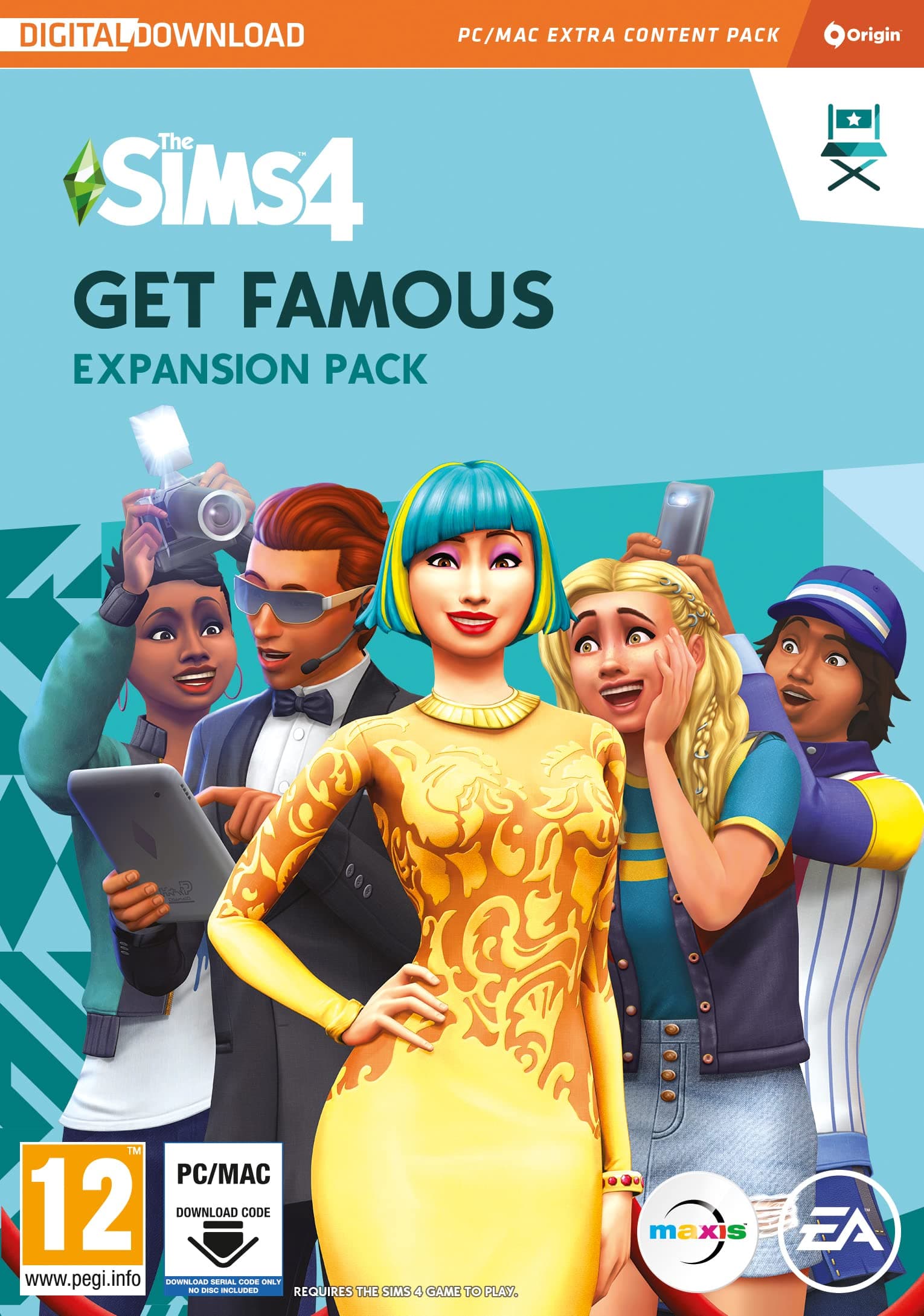 The Sims 4 Get Famous (EP6)| Expansion Pack | PC/Mac | VideoGame | PC Download Origin Code | English