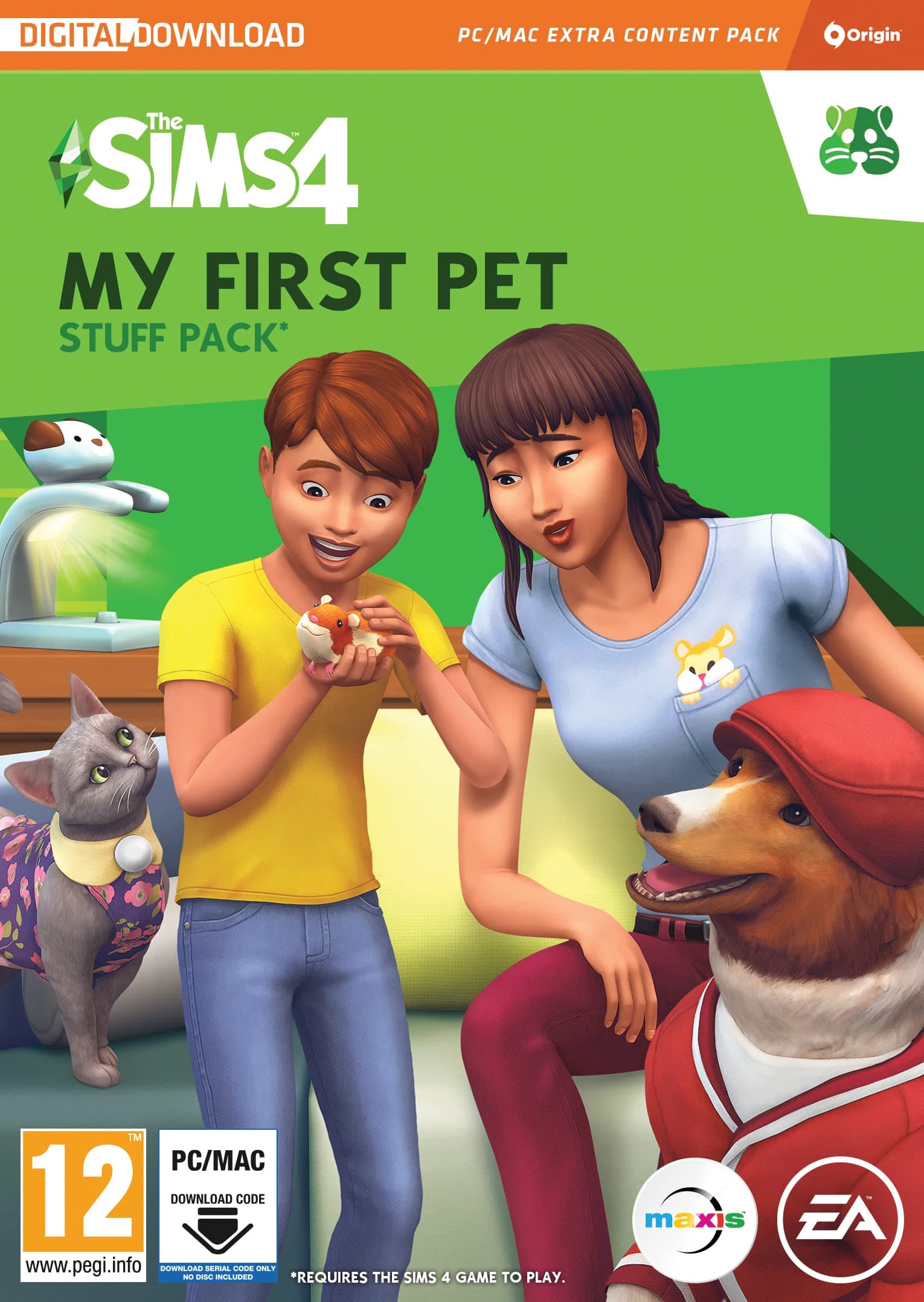 The Sims 4 My First Pet (SP14)| Stuff Pack | PC/Mac | VideoGame | PC Download Origin Code | English chez Amazon UK