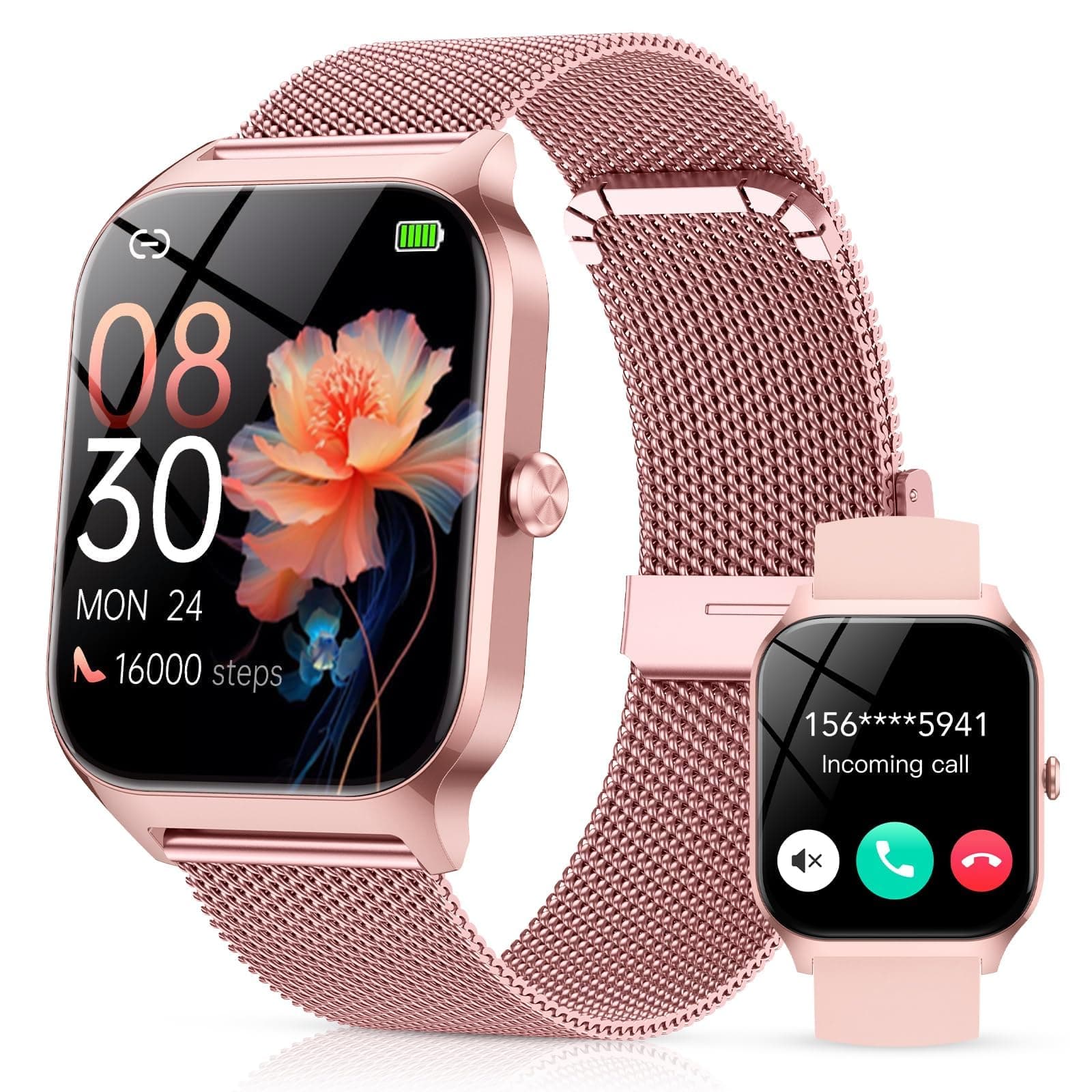 CASCHO Smart Watches for Women, 1.85" HD Smartwatch with 120+ Sports Modes/Heart Rate/Sleep Monitor, Fitness Tracker with Bluetooth... chez Amazon UK