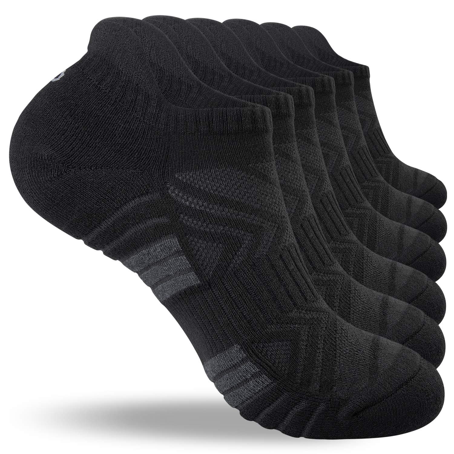 coskefy Running Socks Thick Cushion Ankle Anti-Blister Cotton Trainer Short Athletic Sports Socks for Men Women 6 Pairs chez Amazon UK