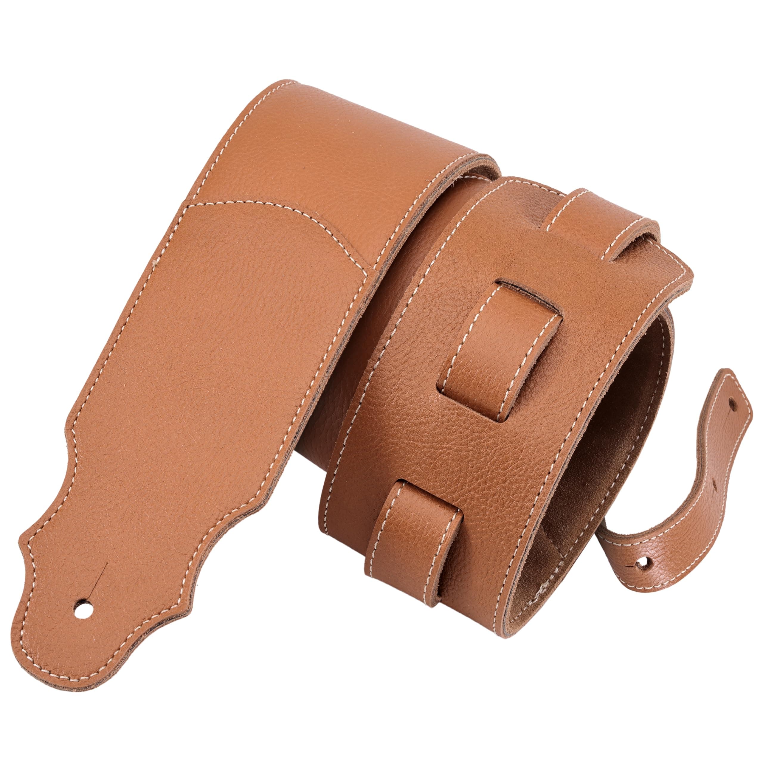 YIKOKO Guitar Strap, 3" Wide Soft Head Layer Cowhide Leather Guitar Straps with Foam Padding, for Acoustic, Bass and Electric Guitars chez Amazon US