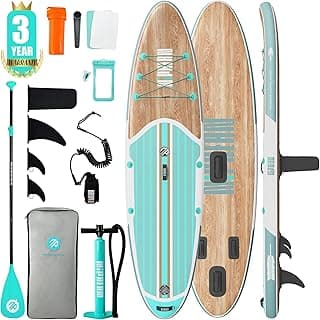 Niphean Inflatable Paddle Board with Accessories 10'6'' Stable SUP | 450 lbs Capacity, Hardshell Stand Up Paddle Board, Adults Youth... chez Amazon Canada