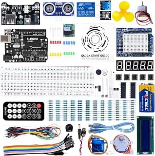 ELEGOO UNO R3 Super Starter Kit Compatible avec Arduino | Plus de 60 composants, tutoriel de 24 leçons, kit éducatif STEM pour les... chez Amazon Canada