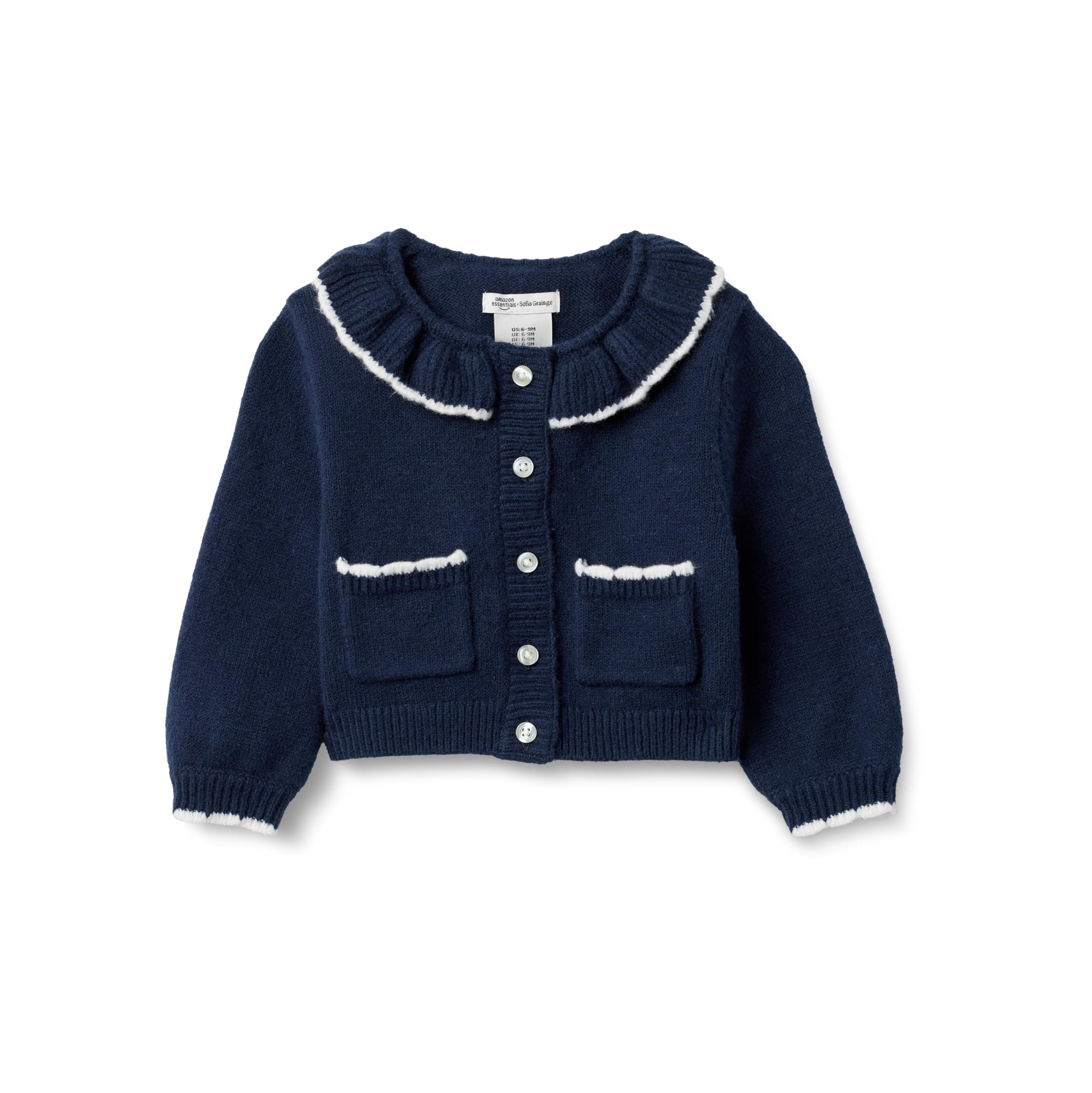 Amazon Essentials x Sofia Grainge Babies, Toddlers and Girls' Cardigan Sweater