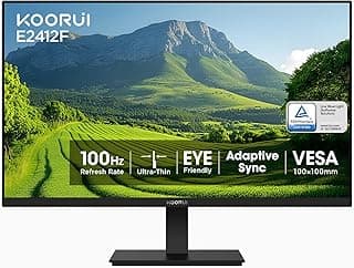 KOORUI 24 Inch Computer Monitor, 100Hz FHD, 99% sRGB, Low Blue Light | 3000:1 Contrast, VA Panel, 178° Wide Angle, HDMI, VESA,... chez Amazon Canada