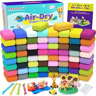 Aestd-ST Air Dry Clay 66 Colors, Modeling Clay for Kids | DIY Magic Clay, Molding Clay Kit with Sculpting Tools, Non-Sticky Soft,... chez Amazon Canada