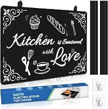 Protection de dessus de cuisinière électrique (72,4 cm x 52,1 cm), protection de cuisinière en verre résistant à la chaleur,... chez Amazon Canada
