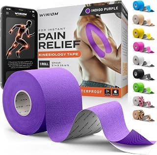Bande de kinésiologie - Support incroyable pour les sports d'endurance et la récupération + Guide de bandage gratuit chez Amazon Canada