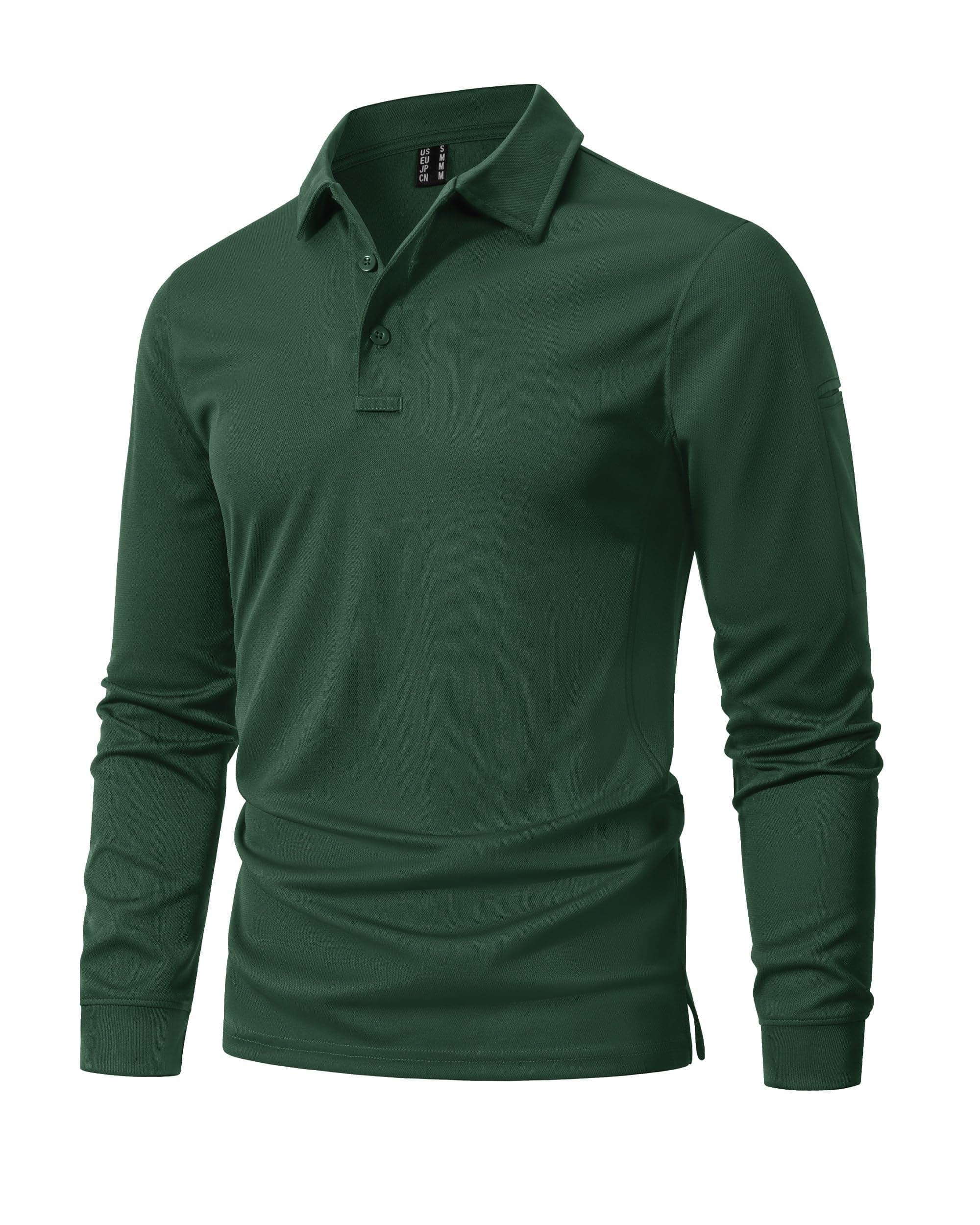 MAGNIVIT Men's Polo Shirts Long Sleeve Tactical Polo | Quick Dry,Breathable,Moisture Wicking,Golf,Casual,Work,Outdoor chez Amazon US