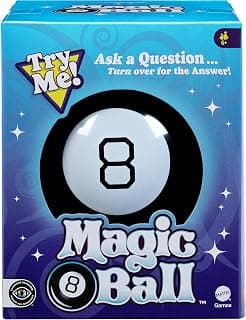 Mattel Games Magic 8 Ball Toys and Games, Original Fortune Teller Ball, Ask a Question and Turn Over For Answer chez Amazon Canada