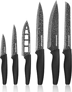 Granitestone Nutriblade 6 PC Knife Set by , Professional Kitchen Chefs Knives with Ultra Sharp Stainless Steel Blades... chez Amazon Canada