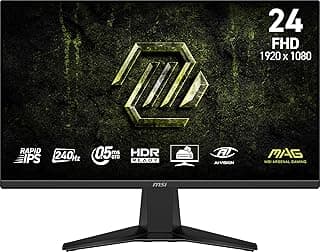 MSI MAG 245F X24 Moniteur de jeu 24" 1920 x 1080 (FHD), 240 Hz, FreeSync Premium, compatible HDR, HDMI, port VGA, montage VESA,... chez Amazon Canada