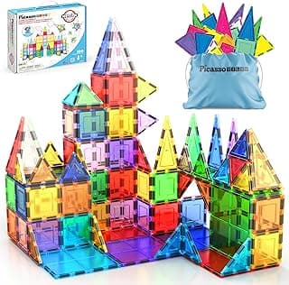 PicassoTiles Picasso Lot de 100 carreaux magnétiques classiques pour | Construction sans BPA, non toxique, assemblage et rangement... chez Amazon Canada